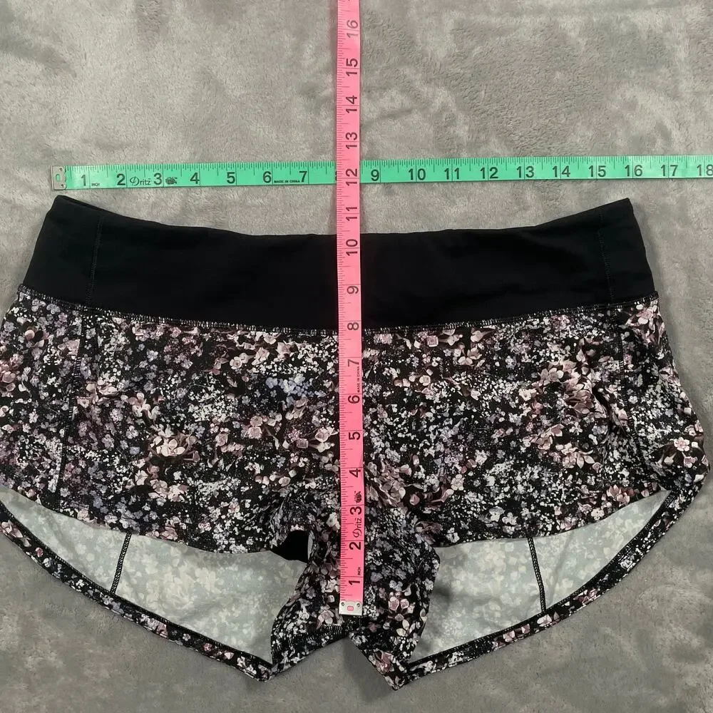 Lululemon Speed Up Shorts 8 Floral Spritz Running Lined Outdoor Performance